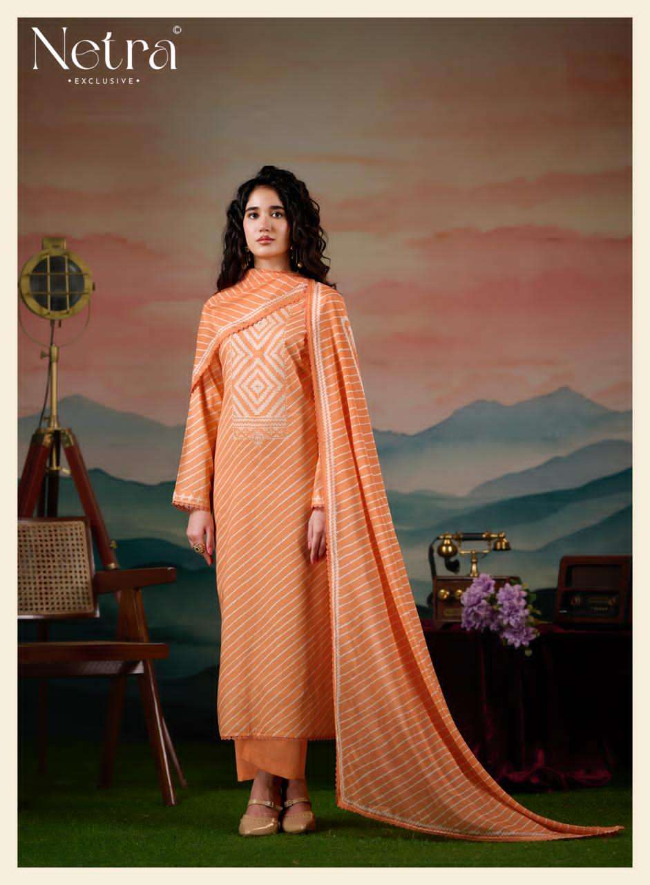 Netra Exclusive Mahi Premium Cotton Digital Print Dress Material - Amrah Wholesale