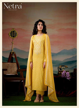 Netra Exclusive Mahi Premium Cotton Digital Print Dress Material - Amrah Wholesale