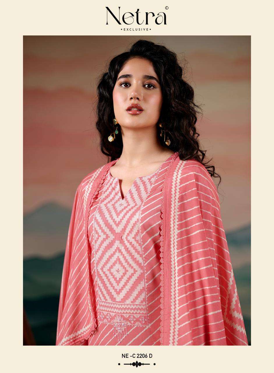 Netra Exclusive Mahi Premium Cotton Digital Print Dress Material - Amrah Wholesale