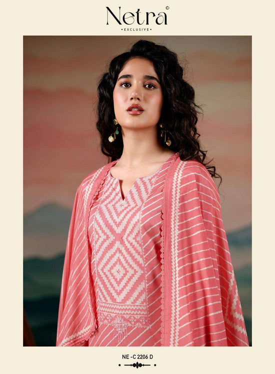 Netra Exclusive Mahi Premium Cotton Digital Print Dress Material - Amrah Wholesale
