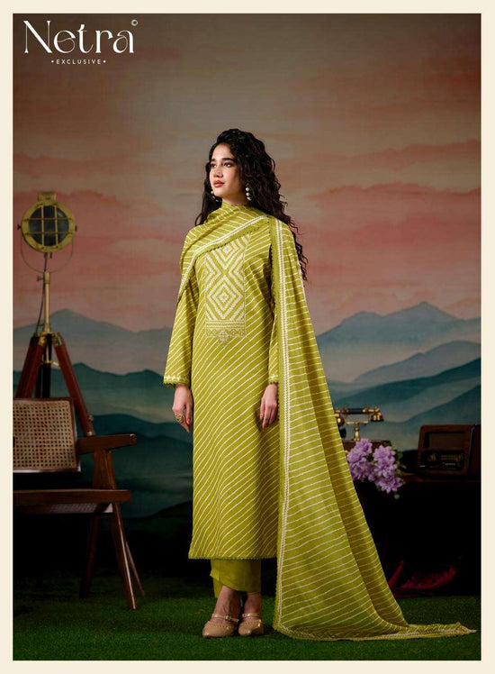 Netra Exclusive Mahi Premium Cotton Digital Print Dress Material - Amrah Wholesale