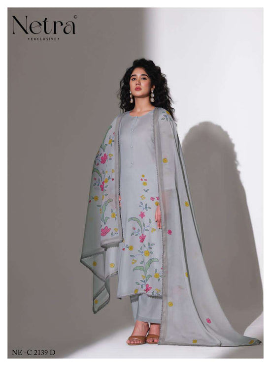 Netra Exclusive Mishri Banarasi Chanderi Pakistani Suit - Amrah Wholesale