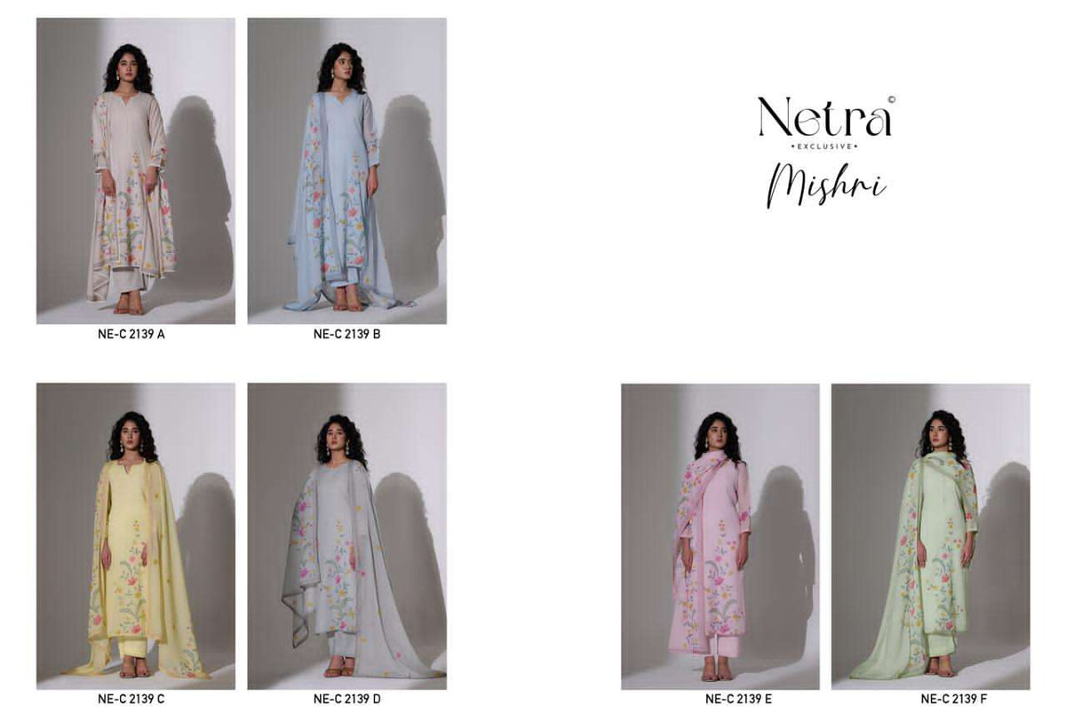 Netra Exclusive Mishri Banarasi Chanderi Pakistani Suit - Amrah Wholesale