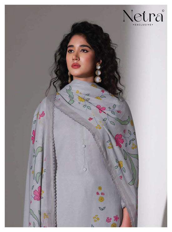 Netra Exclusive Mishri Banarasi Chanderi Pakistani Suit - Amrah Wholesale