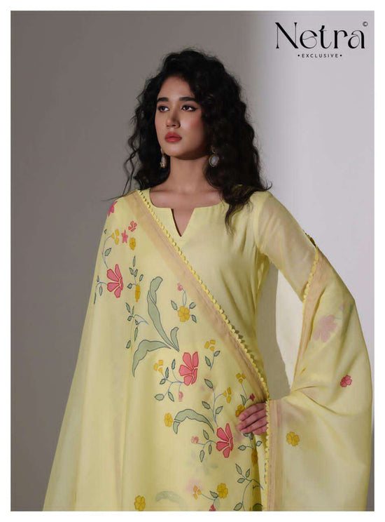 Netra Exclusive Mishri Banarasi Chanderi Pakistani Suit - Amrah Wholesale