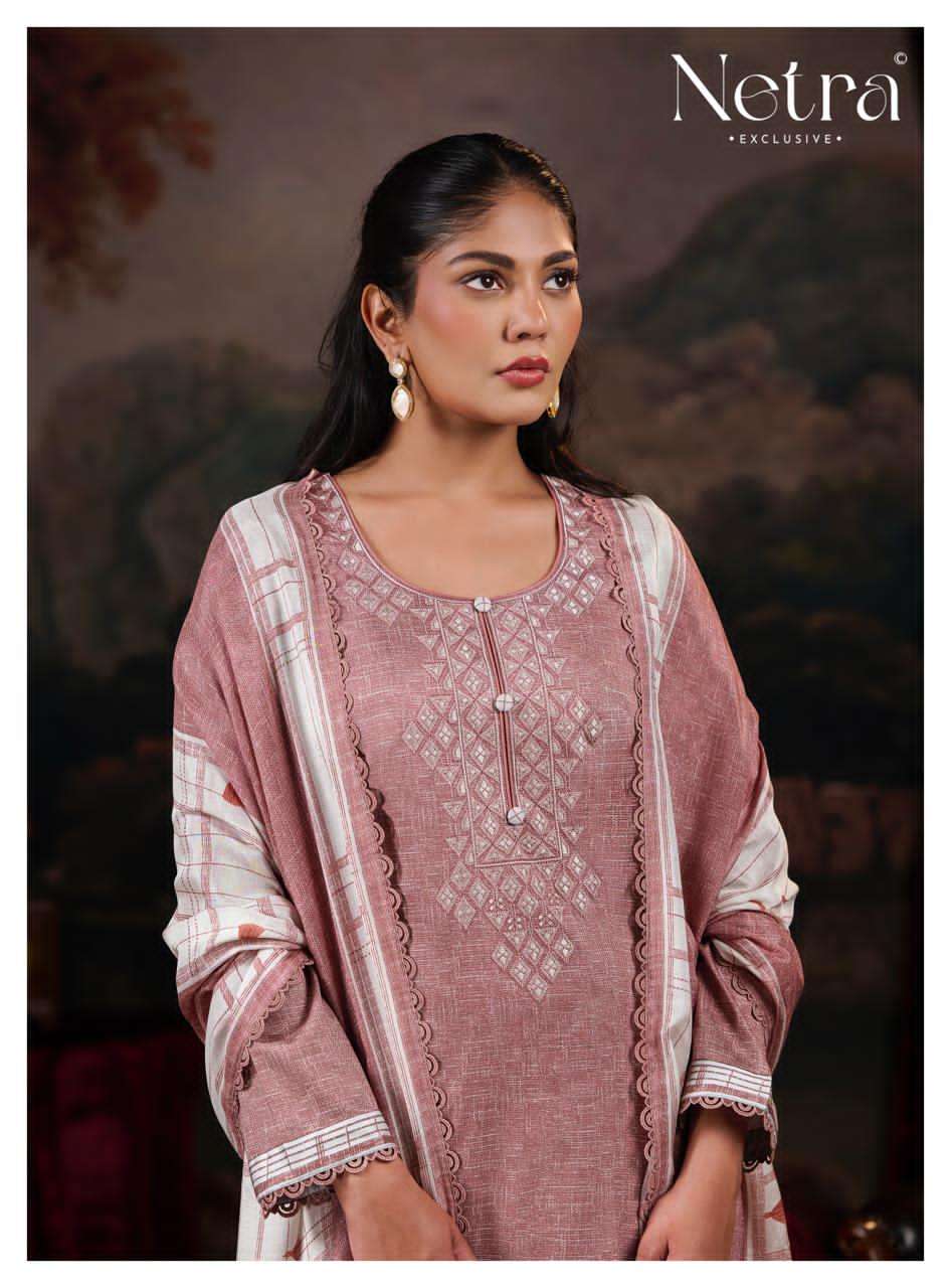 Netra Exclusive Mitya Pure Cotton Dress Material - Amrah Wholesale