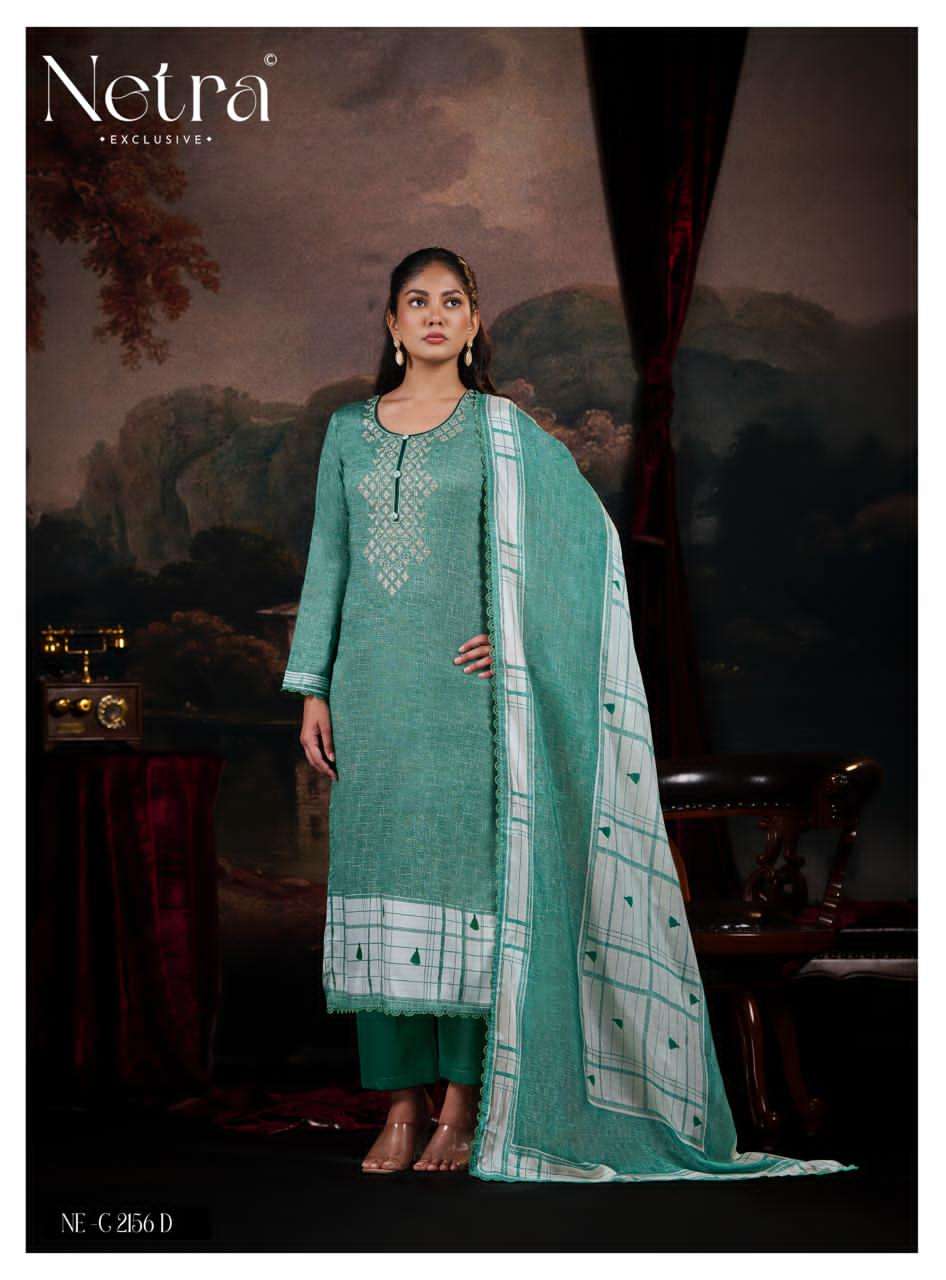 Netra Exclusive Mitya Pure Cotton Dress Material - Amrah Wholesale
