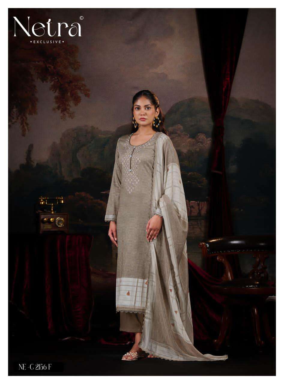 Netra Exclusive Mitya Pure Cotton Dress Material - Amrah Wholesale
