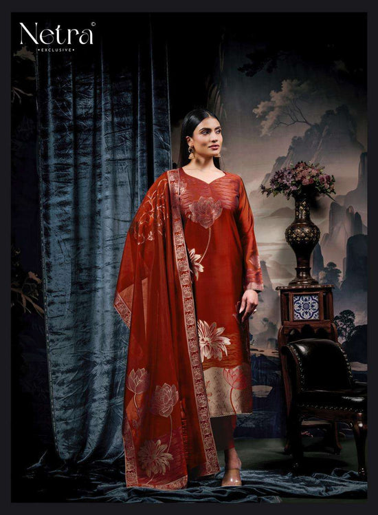 Netra Exclusive Navya Vol 2 Viscose Silk Jacquard Dress Material