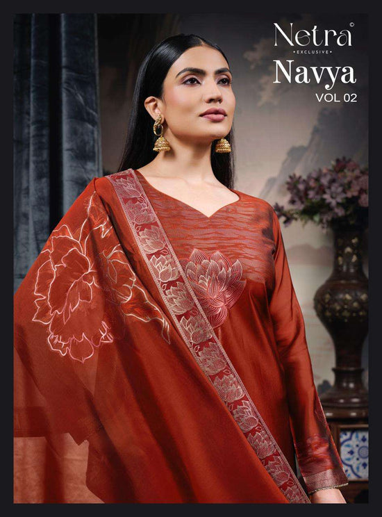 Netra Exclusive Navya Vol 2 Viscose Silk Jacquard Dress Material