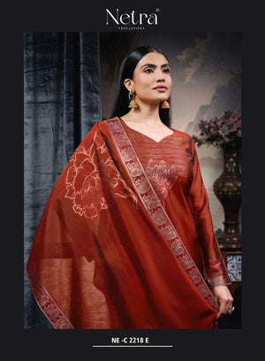 Netra Exclusive Navya Vol 2 Viscose Silk Jacquard Dress Material
