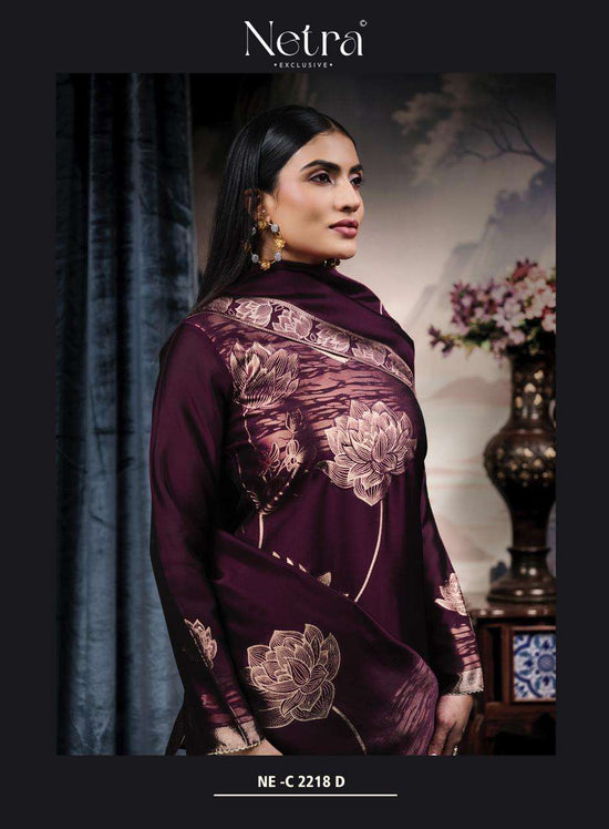 Netra Exclusive Navya Vol 2 Viscose Silk Jacquard Dress Material