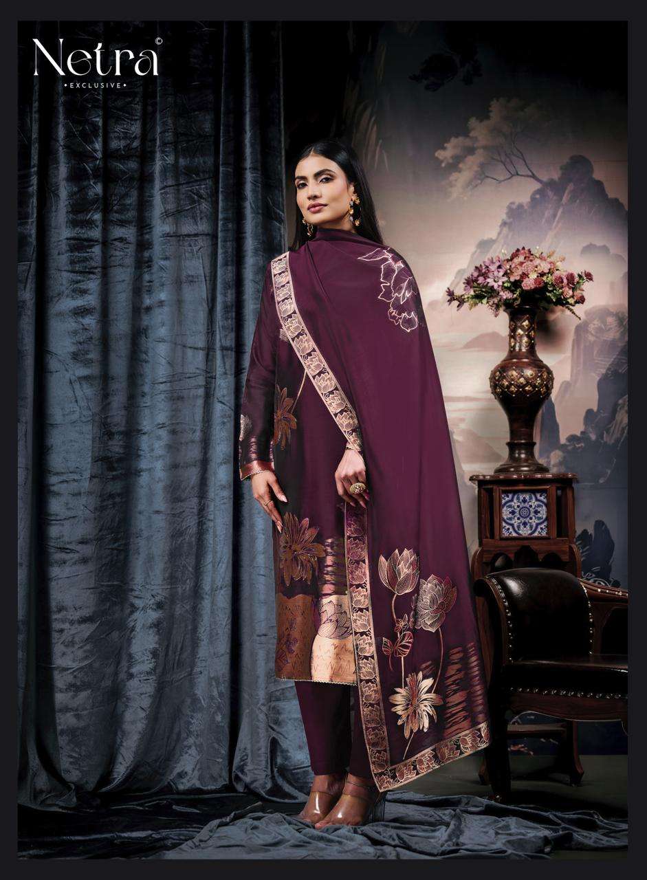 Netra Exclusive Navya Vol 2 Viscose Silk Jacquard Dress Material