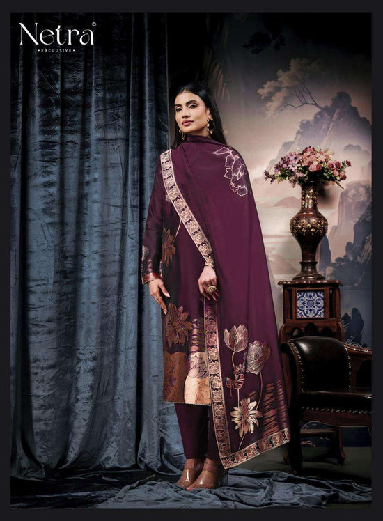 Netra Exclusive Navya Vol 2 Viscose Silk Jacquard Dress Material