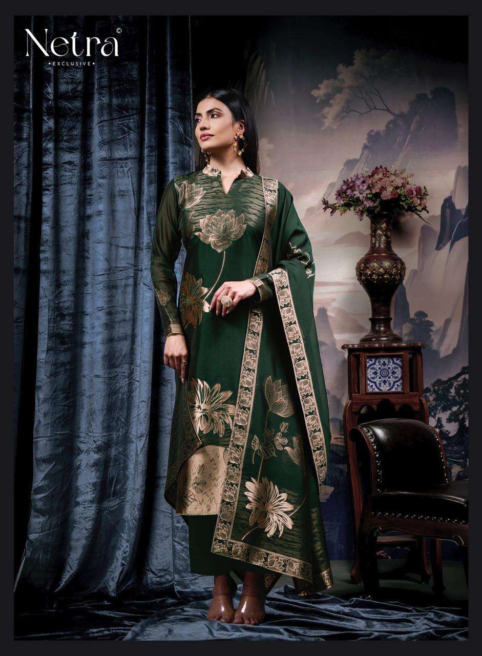 Netra Exclusive Navya Vol 2 Viscose Silk Jacquard Dress Material