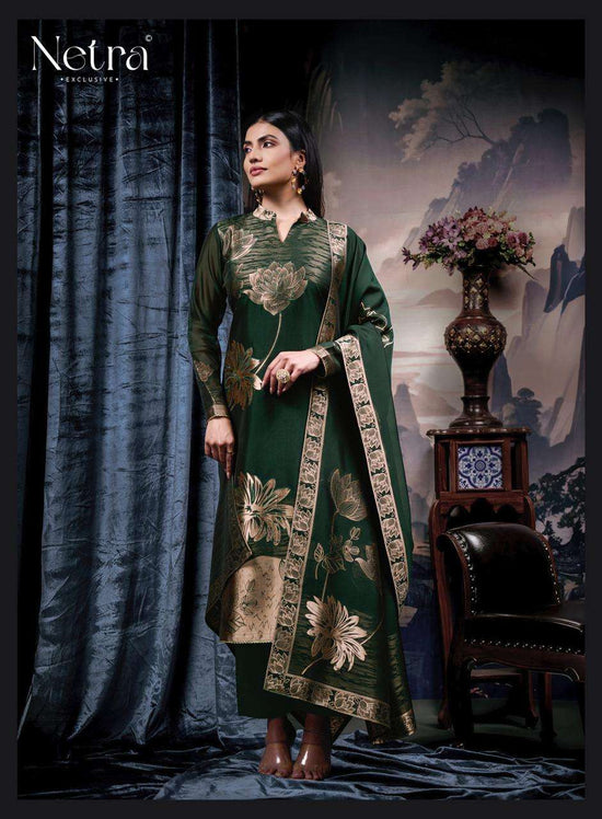 Netra Exclusive Navya Vol 2 Viscose Silk Jacquard Dress Material