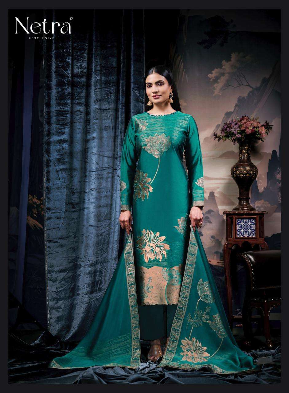Netra Exclusive Navya Vol 2 Viscose Silk Jacquard Dress Material