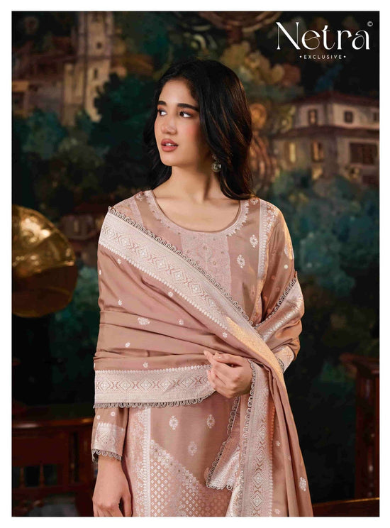Netra Exclusive Neha Pure Bemberg Muslin Dress Material - Amrah Wholesale