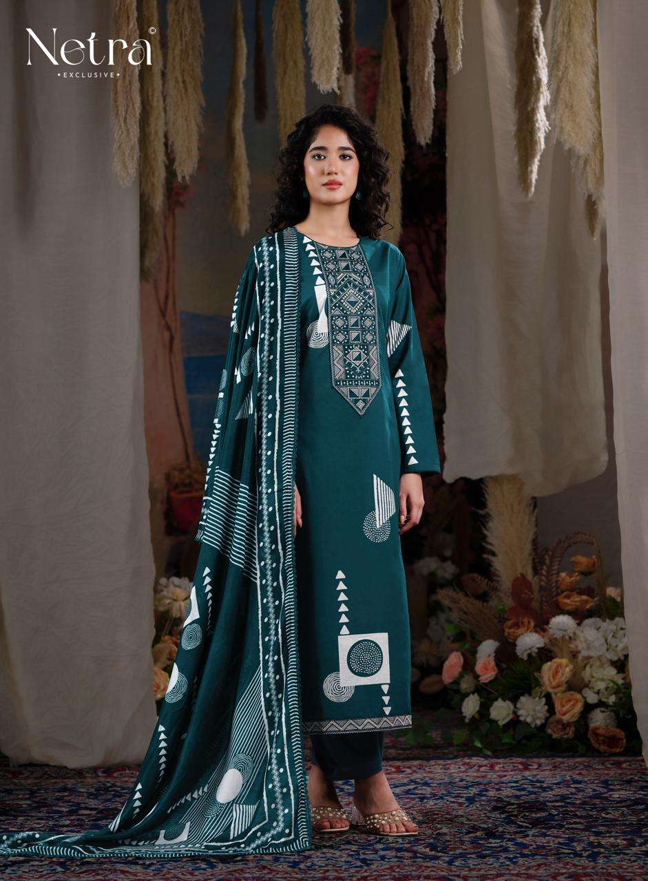 Netra Exclusive Piyanshi Premium Cotton Dress Material - Amrah Wholesale