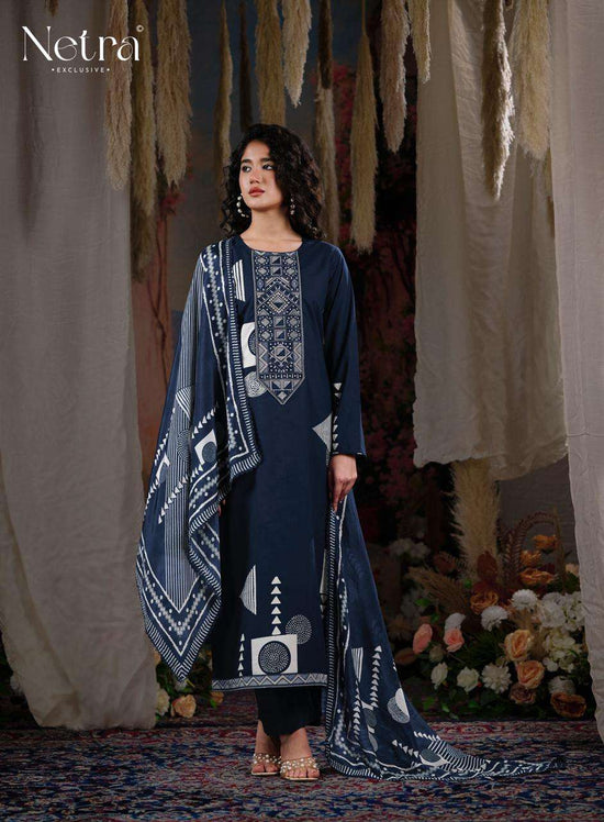 Netra Exclusive Piyanshi Premium Cotton Dress Material - Amrah Wholesale