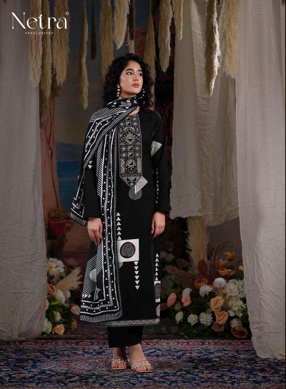 Netra Exclusive Piyanshi Premium Cotton Dress Material - Amrah Wholesale