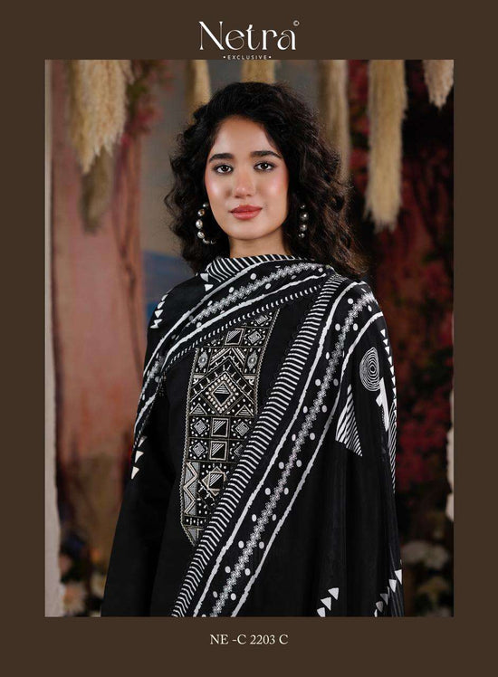 Netra Exclusive Piyanshi Premium Cotton Dress Material - Amrah Wholesale