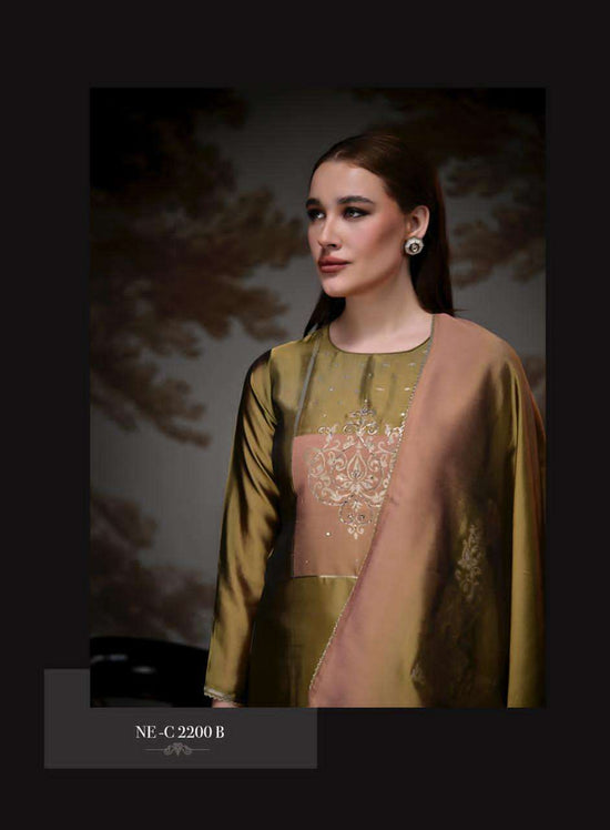 Netra Exclusive Pranati Premium Jacquard Silk Party Wear Dress Material Collection