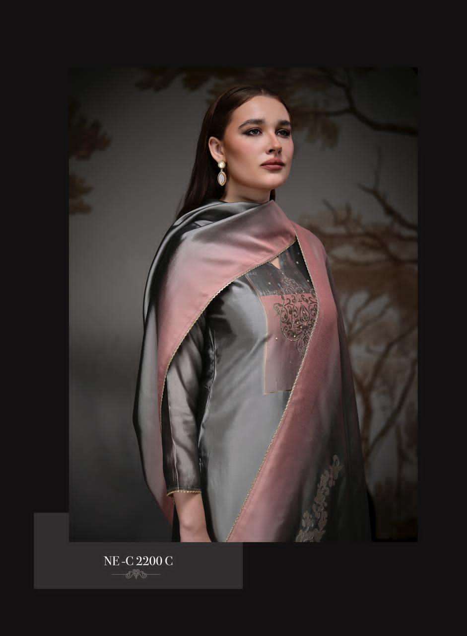 Netra Exclusive Pranati Premium Jacquard Silk Party Wear Dress Material Collection