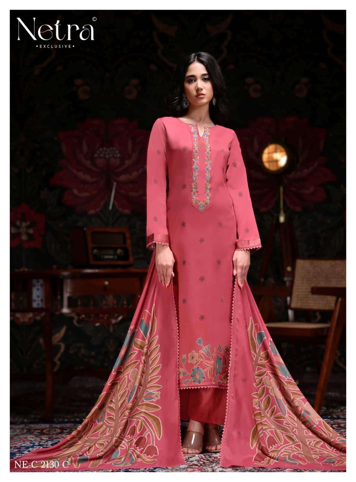 Netra Exclusive Rekha Dress Material Wholesale Catalogue