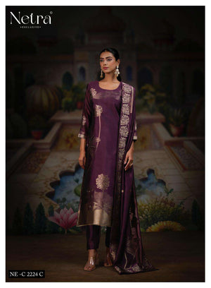 Netra Exclusive Ridha Vol 2 Viscose Silk Jacquard Dress Material