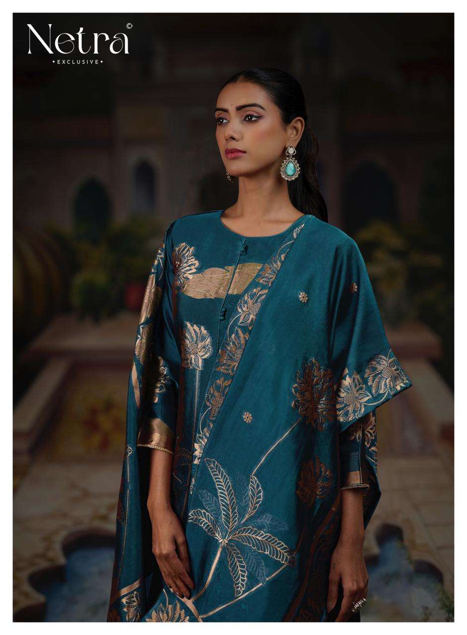 Netra Exclusive Ridha Vol 2 Viscose Silk Jacquard Dress Material