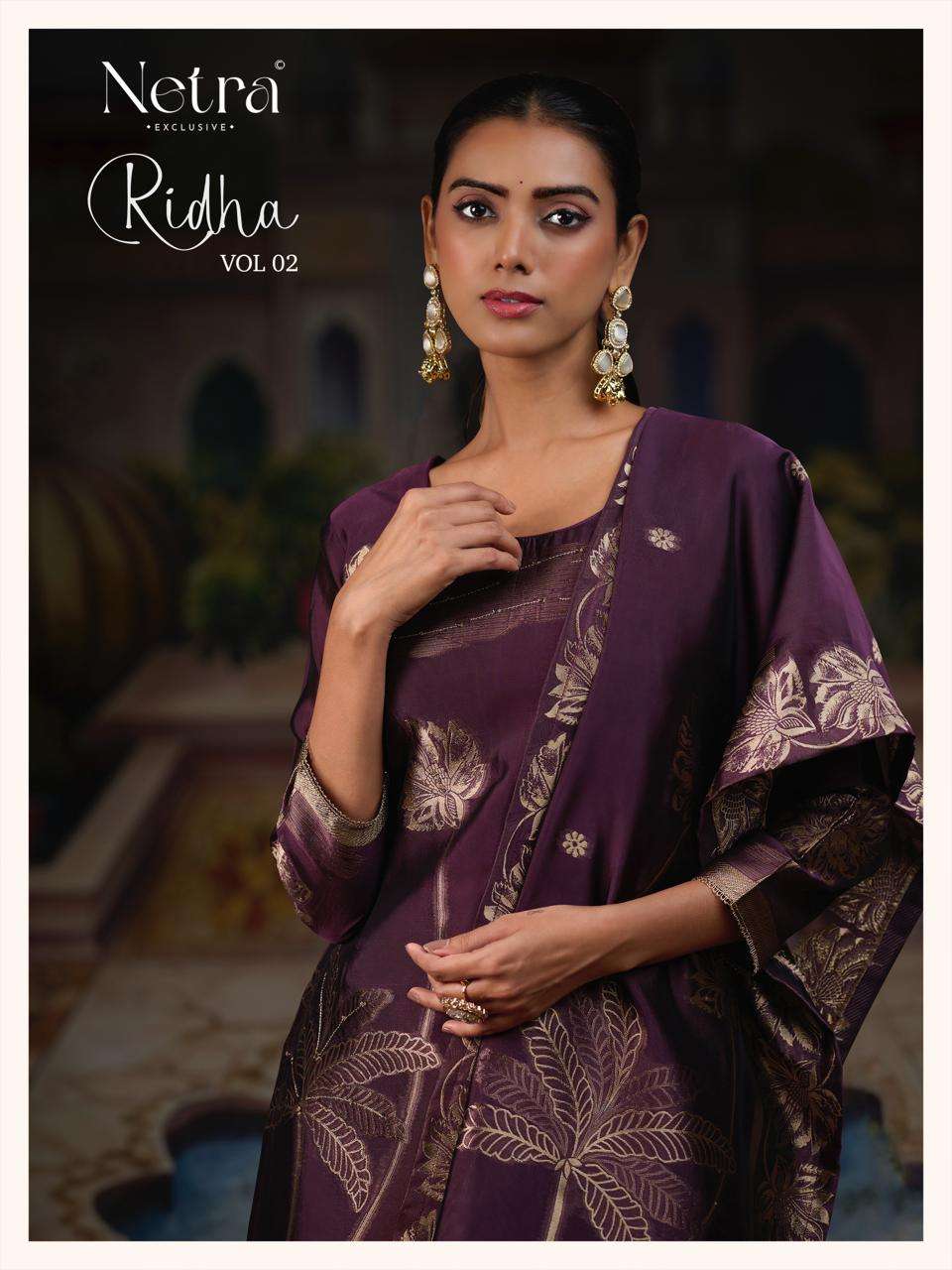 Netra Exclusive Ridha Vol 2 Viscose Silk Jacquard Dress Material