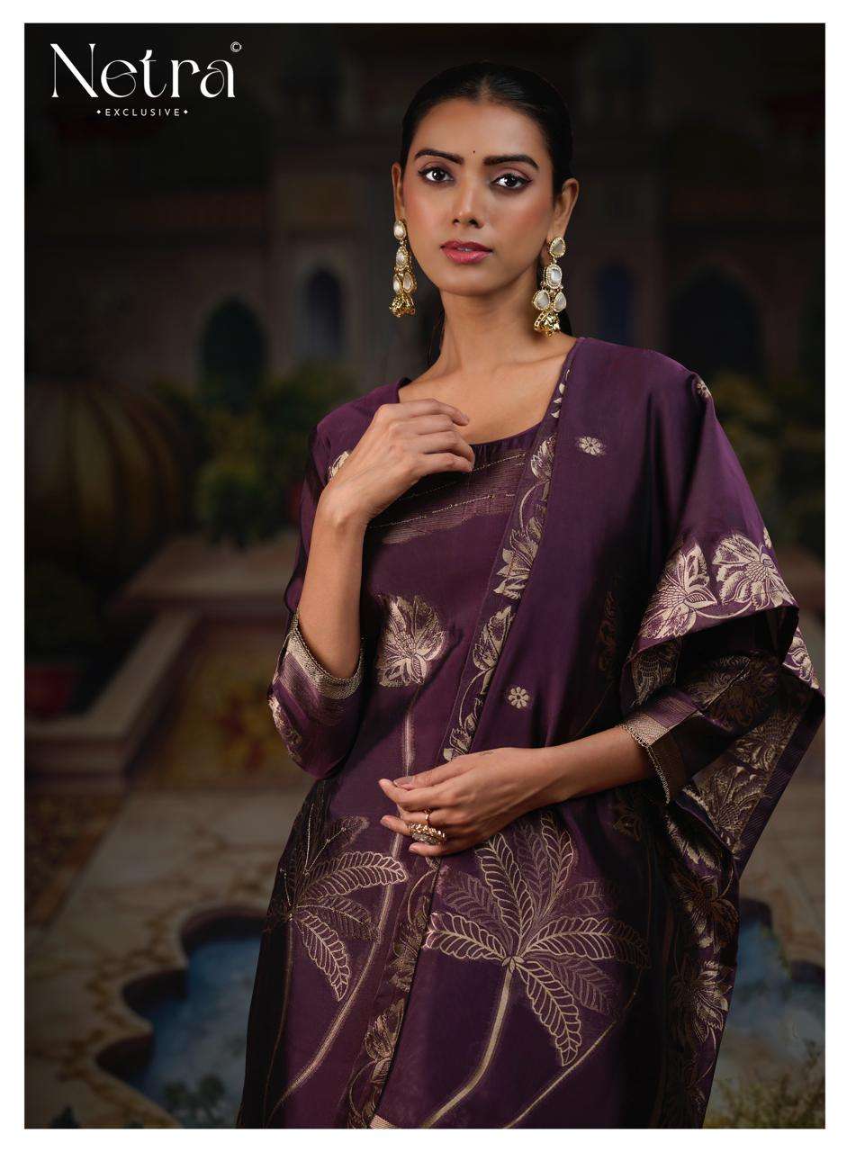 Netra Exclusive Ridha Vol 2 Viscose Silk Jacquard Dress Material