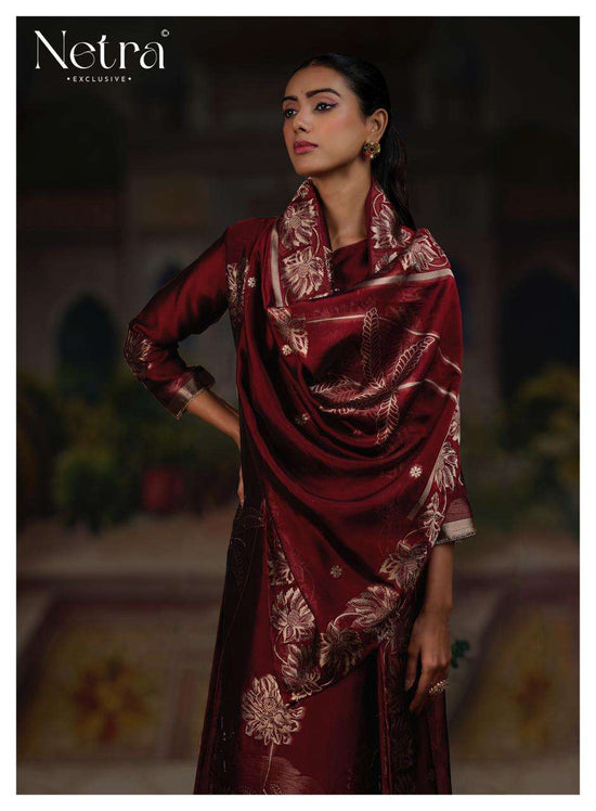 Netra Exclusive Ridha Vol 2 Viscose Silk Jacquard Dress Material