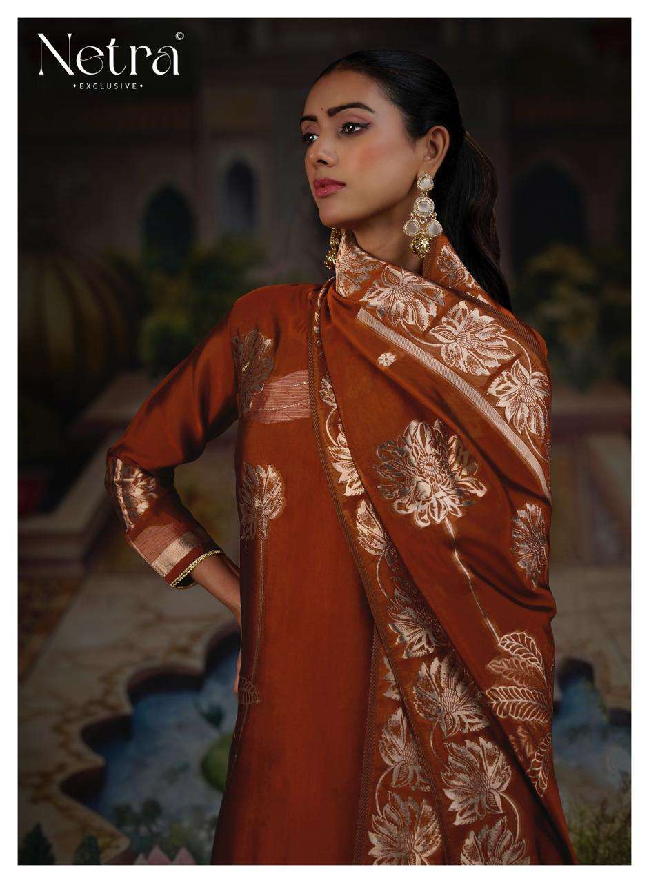 Netra Exclusive Ridha Vol 2 Viscose Silk Jacquard Dress Material