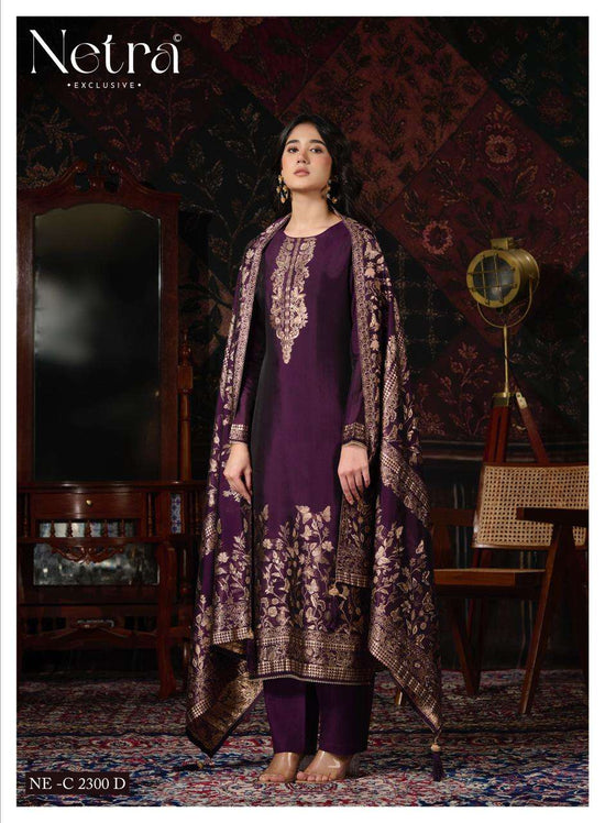 Netra Exclusive Ritu Vol 2 Premium Viscose Silk Jacquard Dress Material