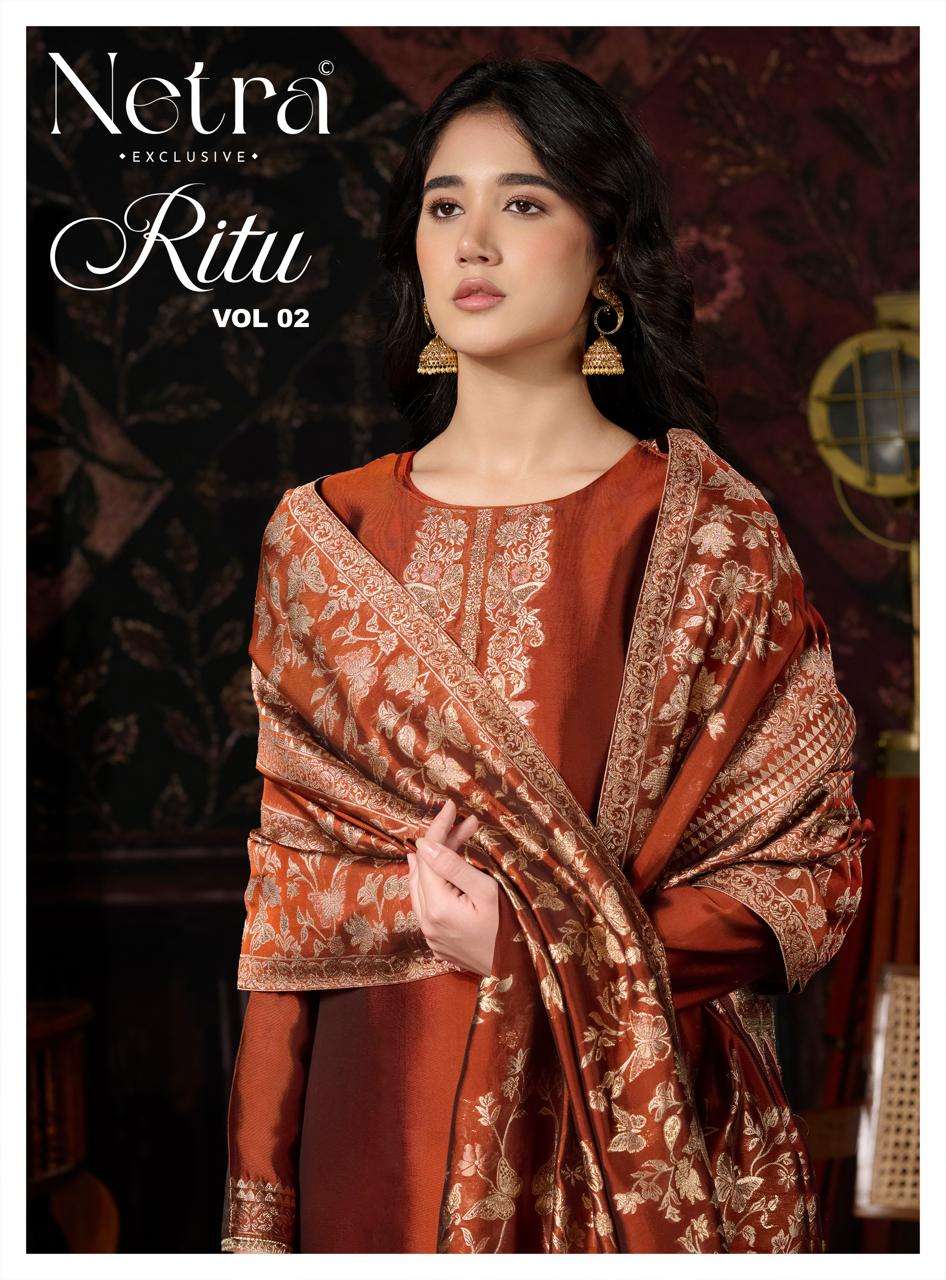 Netra Exclusive Ritu Vol 2 Premium Viscose Silk Jacquard Dress Material