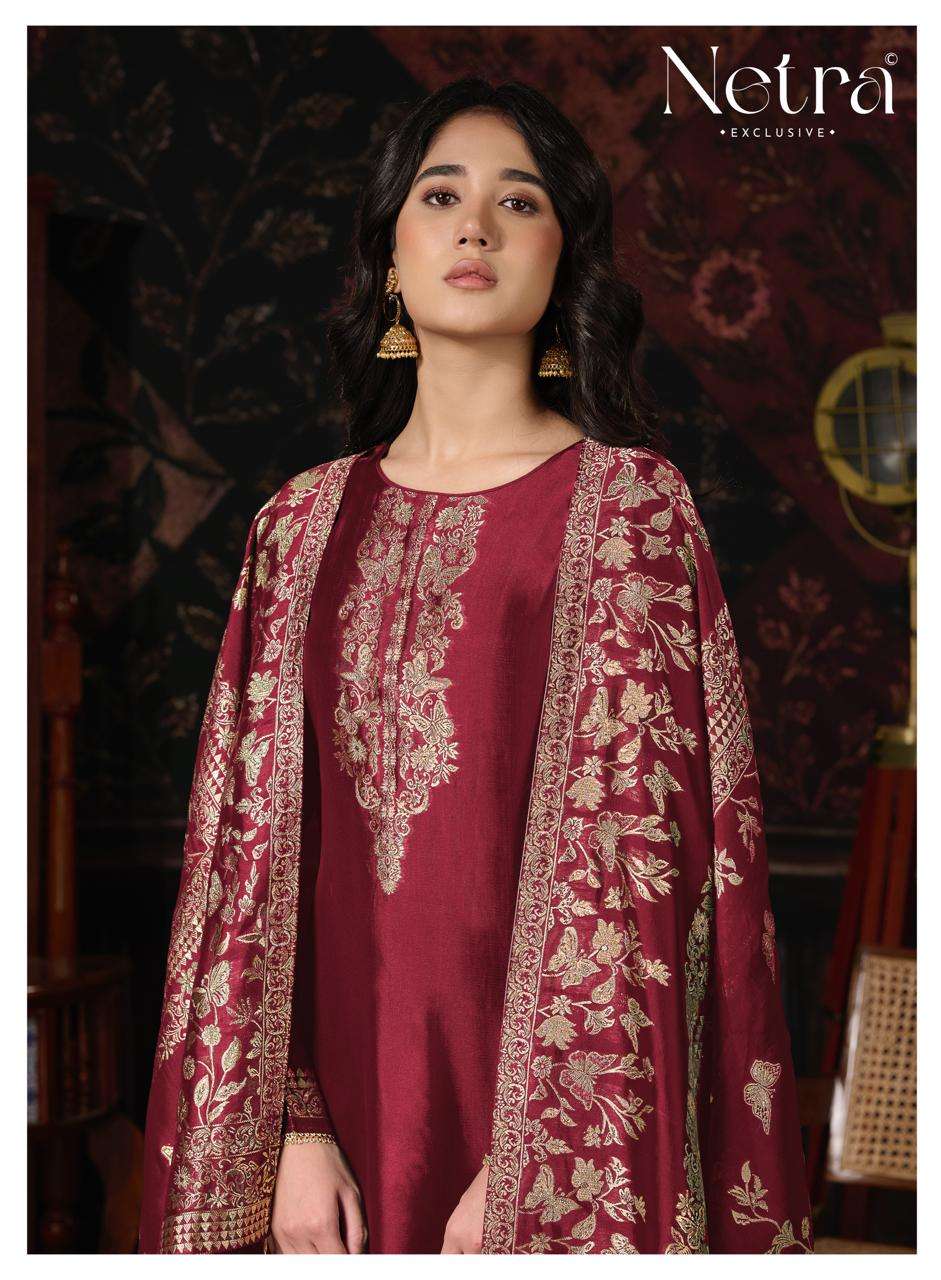 Netra Exclusive Ritu Vol 2 Premium Viscose Silk Jacquard Dress Material