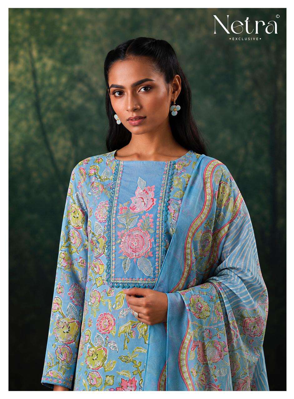 Netra Exclusive Rudra Pure Cotton Dress Material Wholesale