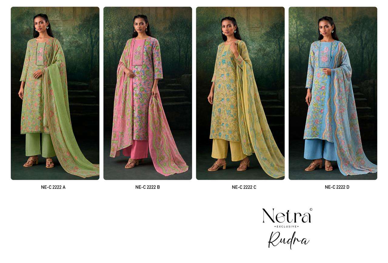 Netra Exclusive Rudra Pure Cotton Dress Material Wholesale