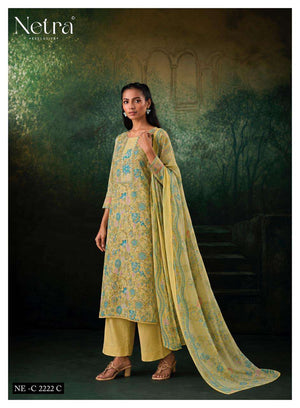 Netra Exclusive Rudra Pure Cotton Dress Material Wholesale - Amrah Wholesale