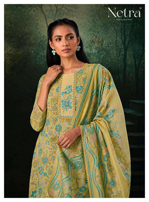 Netra Exclusive Rudra Pure Cotton Dress Material Wholesale - Amrah Wholesale