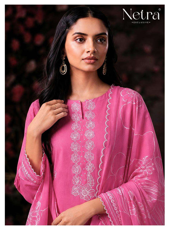 Netra Exclusive Shakira Premium Cotton Dress Material - Amrah Wholesale