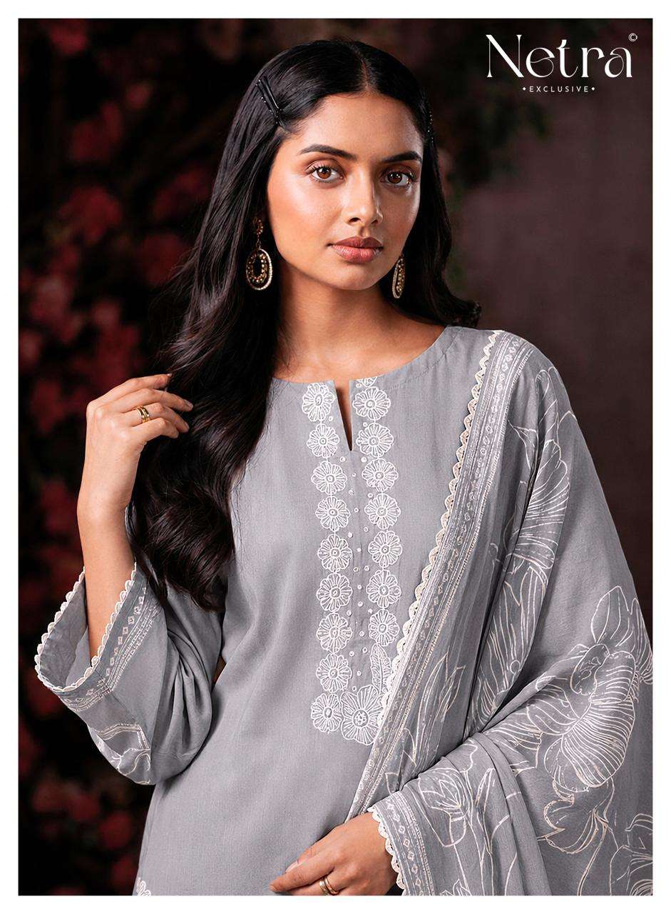 Netra Exclusive Shakira Premium Cotton Dress Material - Amrah Wholesale