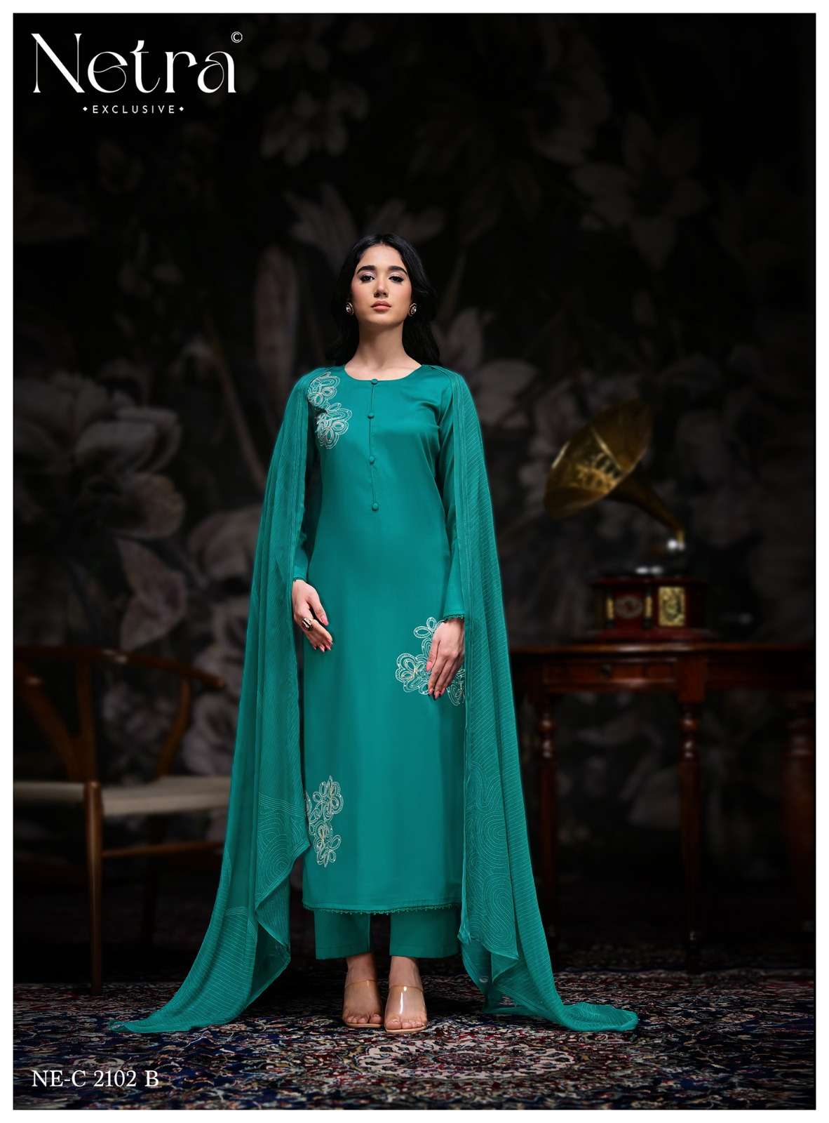 Netra Exclusive Stree Premium Cotton Dress Material - Amrah Wholesale