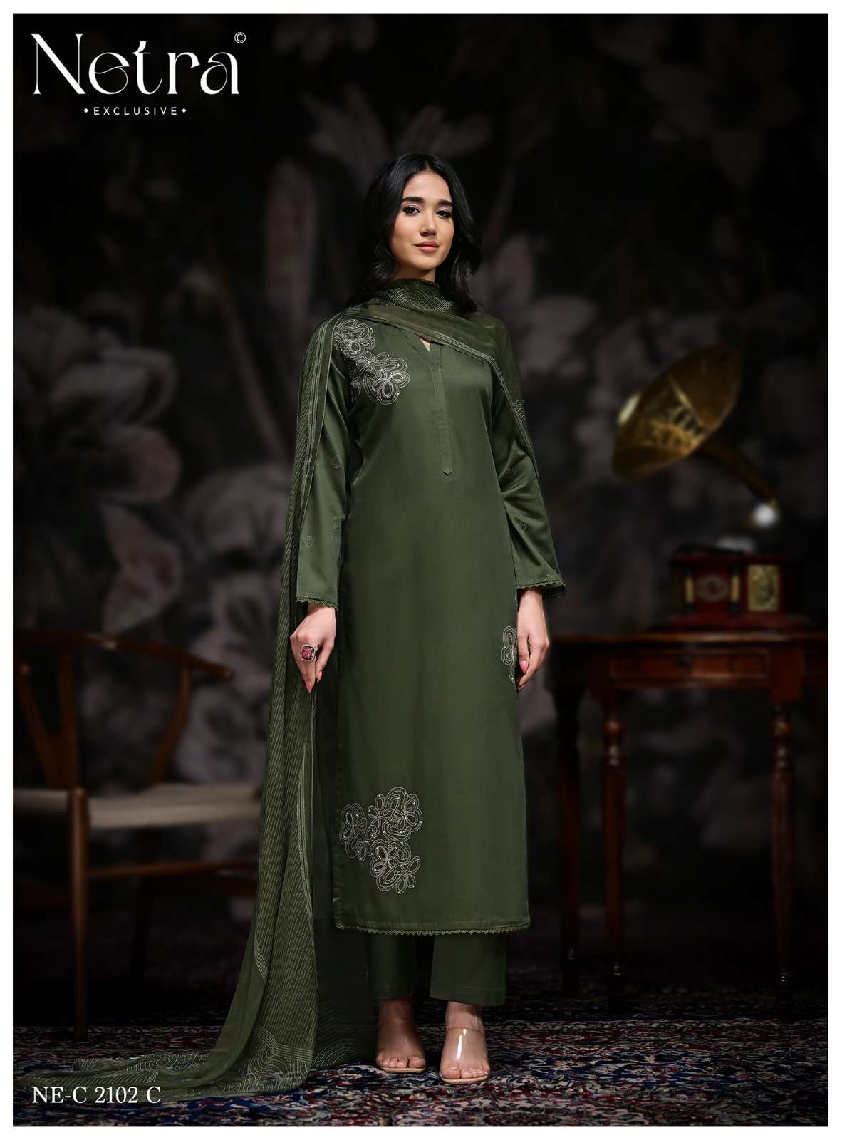 Netra Exclusive Stree Premium Cotton Dress Material - Amrah Wholesale