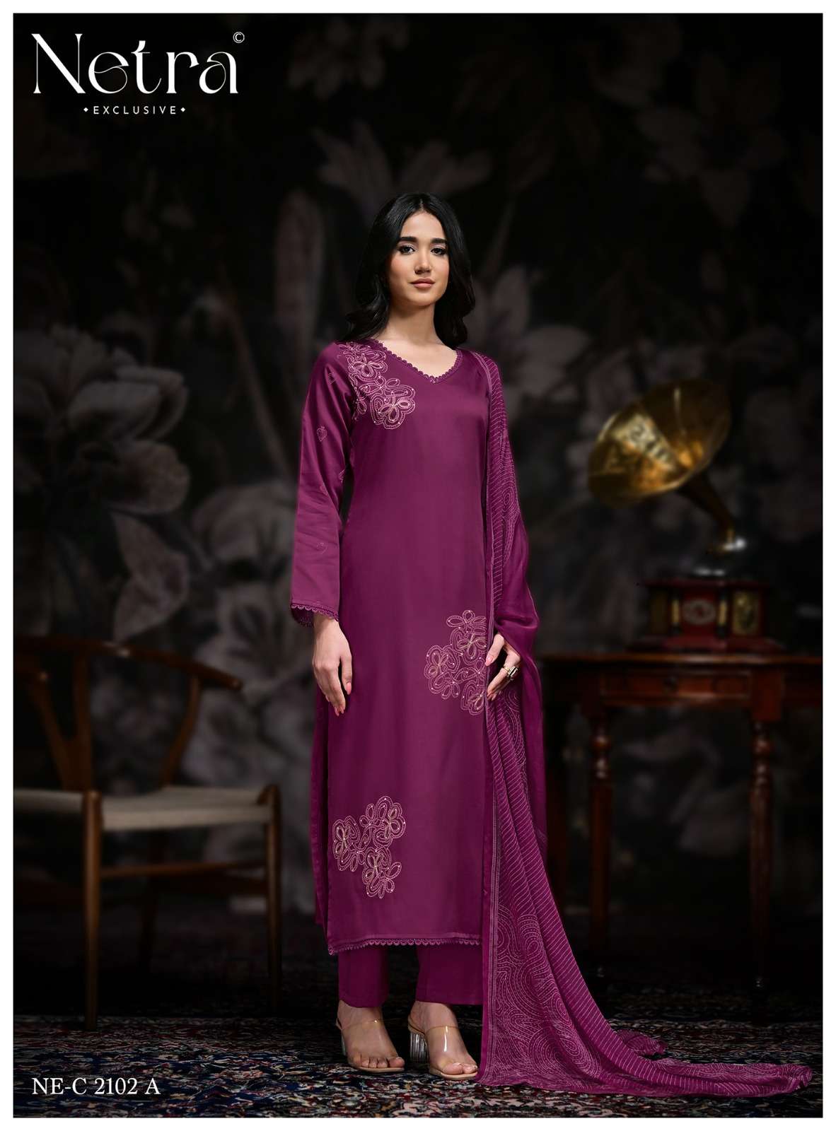 Netra Exclusive Stree Premium Cotton Dress Material - Amrah Wholesale