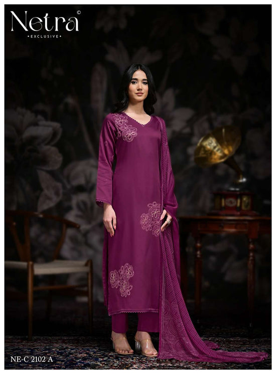 Netra Exclusive Stree Premium Cotton Dress Material - Amrah Wholesale