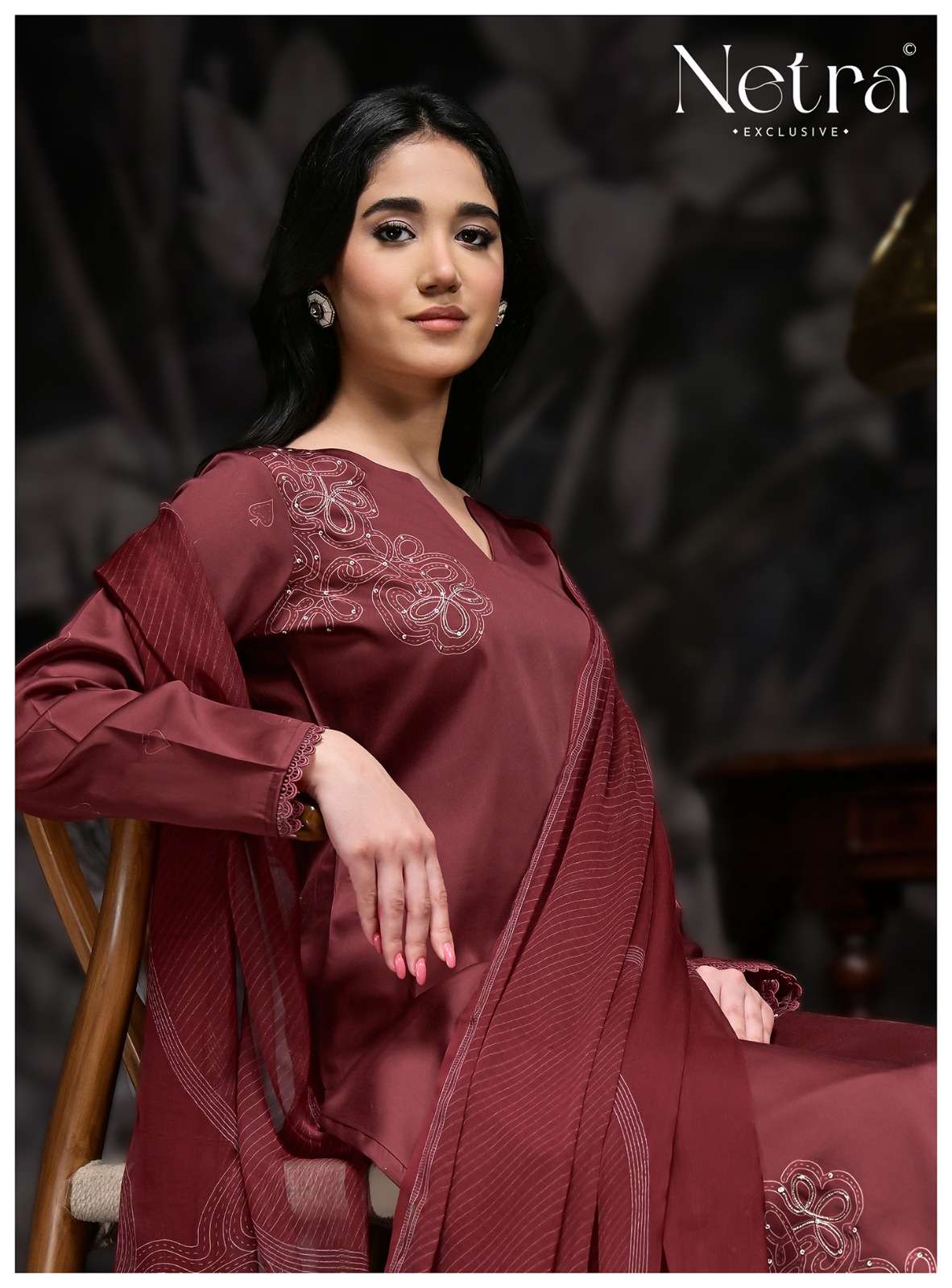 Netra Exclusive Stree Premium Cotton Dress Material - Amrah Wholesale