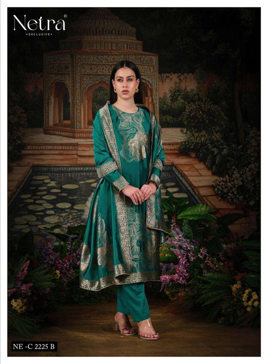 Netra Exclusive Tanyra Vol 2 Viscose Silk Jacquard Dress Material